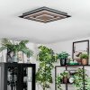 Lidor Plafonnier LED Noir, 1 lumière