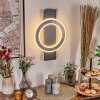 Lidor Applique murale LED Noir, 1 lumière