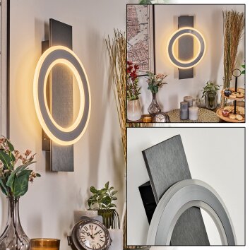 Lidor Applique murale LED Noir, 1 lumière