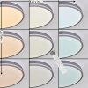 Salmi Plafonnier, Panel LED Gris, Argenté, 1 lumière, Télécommandes