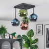 Koyoto Plafonnier, Boule lumineuse 37 cm Bleu, Vert, Cuivré, 5 lumières