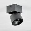 Narel Plafonnier, Spot de plafond LED Noir, 1 lumière