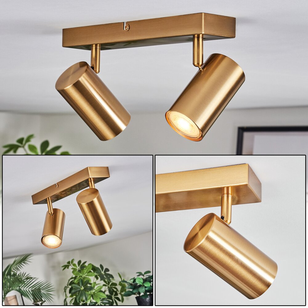 Javel Plafonnier, Spot de plafond Or, 2 lumières main product photo