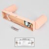 Javel Plafonnier, Spot de plafond Rose, Blanc, 2 lumières