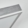 Salmi Plafonnier, Panel LED Gris, Argenté, 1 lumière, Télécommandes