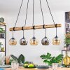 Koyoto Suspension, Boule lumineuse, Suspension Écru, Noir, 5 lumières