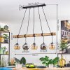 Koyoto Suspension, Boule lumineuse, Suspension Écru, Noir, 5 lumières