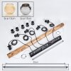 Koyoto Suspension, Boule lumineuse, Suspension Écru, Noir, 5 lumières