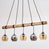 Koyoto Suspension, Boule lumineuse, Suspension Écru, Noir, 5 lumières