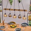 Koyoto Suspension, Boule lumineuse, Suspension Écru, Noir, 5 lumières