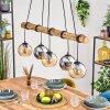 Koyoto Suspension, Boule lumineuse, Suspension Écru, Noir, 5 lumières