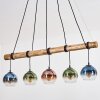 Koyoto Suspension, Boule lumineuse, Suspension Écru, Noir, 5 lumières