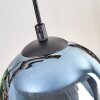 Koyoto Suspension, Boule lumineuse, Suspension Écru, Noir, 5 lumières