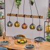 Koyoto Suspension, Boule lumineuse, Suspension Écru, Noir, 5 lumières