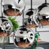 Ripoll Plafonnier, Boule lumineuse Chrome, Fumé, 5 lumières