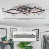 Binor Plafonnier LED Écru, Noir, 1 lumière