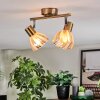 Saire Plafonnier, Spot de plafond Chrome, Laiton, 2 lumières