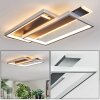 Olian Plafonnier LED Noir, Argenté, 1 lumière