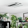 Olian Plafonnier LED Noir, Argenté, 1 lumière