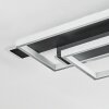 Olian Plafonnier LED Noir, Argenté, 1 lumière