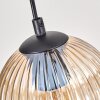 Koyoto Suspension, Boule lumineuse, Suspension Écru, Noir, 5 lumières