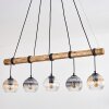 Koyoto Suspension, Boule lumineuse, Suspension Écru, Noir, 5 lumières