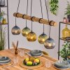 Koyoto Suspension, Boule lumineuse, Suspension Écru, Noir, 5 lumières
