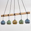 Koyoto Suspension, Boule lumineuse, Suspension Écru, Noir, 5 lumières