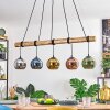 Koyoto Suspension, Boule lumineuse, Suspension Écru, Noir, 5 lumières