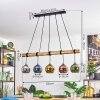 Koyoto Suspension, Boule lumineuse, Suspension Écru, Noir, 5 lumières