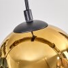 Koyoto Suspension, Boule lumineuse, Suspension Écru, Noir, 5 lumières
