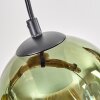 Koyoto Suspension, Boule lumineuse, Suspension Écru, Noir, 5 lumières