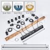 Koyoto Suspension, Boule lumineuse, Suspension Écru, Noir, 5 lumières