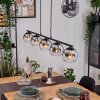Koyoto Suspension, Boule lumineuse, Suspension Chrome, Clair, Fumé, 5 lumières