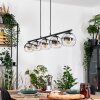 Koyoto Suspension, Boule lumineuse, Suspension Chrome, Clair, Fumé, 5 lumières