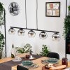 Koyoto Suspension, Boule lumineuse, Suspension Chrome, Clair, Fumé, 5 lumières