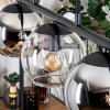 Koyoto Suspension, Boule lumineuse, Suspension Ambre, Chrome, Clair, Fumé, 5 lumières Koyoto Suspension, Boule lumineuse, Suspension Ambre, Chrome, Clair, Fumé, 5 lumières