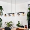 Ripoll Suspension, Boule lumineuse, Suspension Ambre, Clair, Fumé, 5 lumières