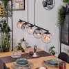 Gastor Suspension, Boule lumineuse, Suspension Ambre, Clair, Fumé, 5 lumières