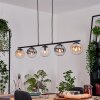 Gastor Suspension, Boule lumineuse, Suspension Ambre, Clair, Fumé, 5 lumières