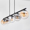 Gastor Suspension, Boule lumineuse, Suspension Ambre, Clair, Fumé, 5 lumières