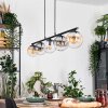 Gastor Suspension, Boule lumineuse, Suspension Ambre, Clair, Fumé, 5 lumières