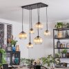 Koyoto Suspension, Boule lumineuse, Suspension Ambre, Clair, 6 lumières