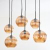 Koyoto Suspension, Boule lumineuse, Suspension Ambre, 6 lumières