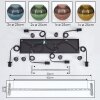 Koyoto Suspension, Boule lumineuse, Suspension Bleu, Or, Vert, Cuivré, 6 lumières