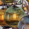 Koyoto Suspension, Boule lumineuse, Suspension Bleu, Or, Vert, 6 lumières