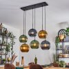 Koyoto Suspension, Boule lumineuse, Suspension Bleu, Or, Vert, 6 lumières