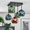 Ripoll Plafonnier, Boule lumineuse Bleu, Vert, Cuivré, 5 lumières