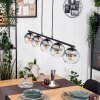 Koyoto Suspension, Boule lumineuse, Suspension Clair, Fumé, 5 lumières
