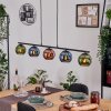 Koyoto Suspension, Boule lumineuse, Suspension Bleu, Vert, Cuivré, 5 lumières